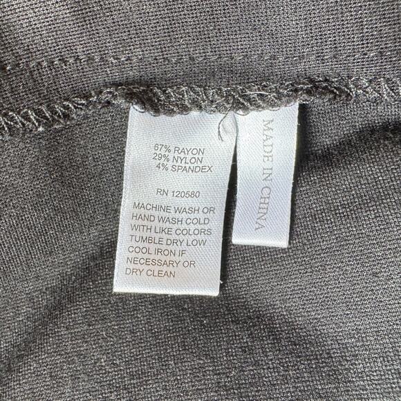 AMANDA + CHELSEA Black Pants Size 10 Business Casual Neutral Minimalist Travel - Picture 9 of 9